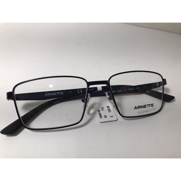 Arnette Vesterbro 6123 716 53-17-145 Mens Blue Transparent Full Rim Eyeglasses - Picture 2 of 8